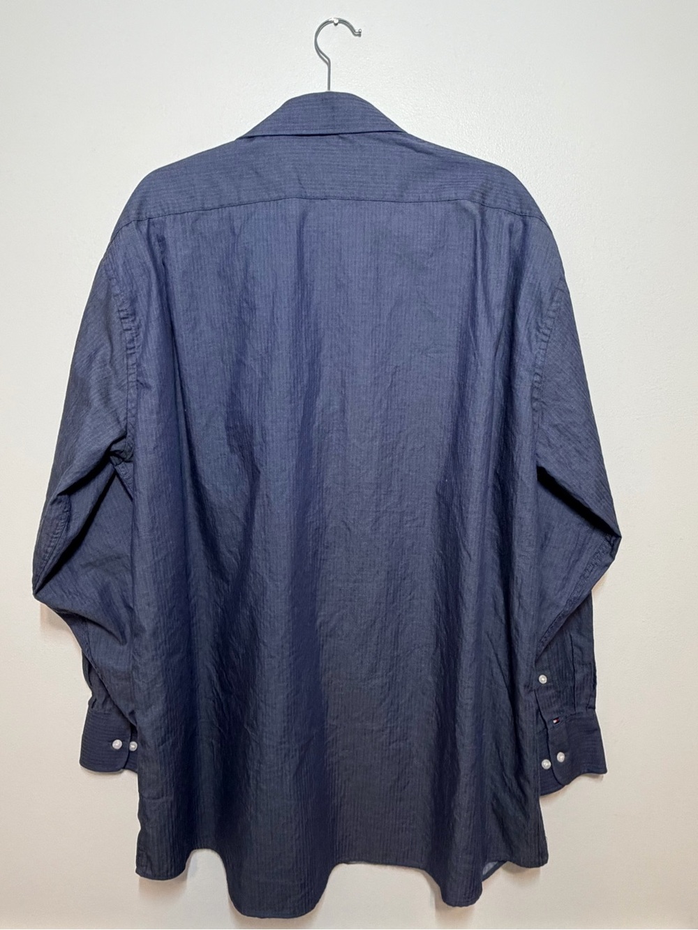 Tommy Hilfiger Men's Slate Blue Long-Sleeve Button-Down Shirt, NWOT, Size 2XL - Picture 3 of 4
